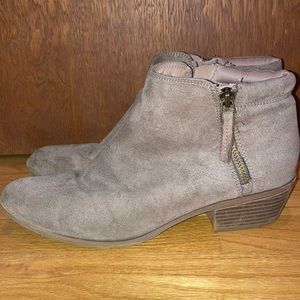 Tan booties